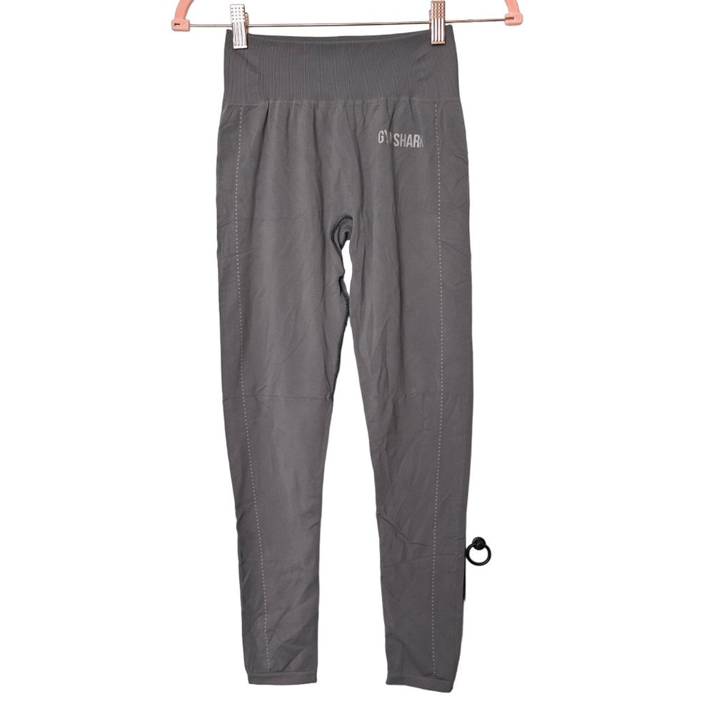 Gymshark Leggings Womens Small Dark Gray Seamless Cropped Athleisure